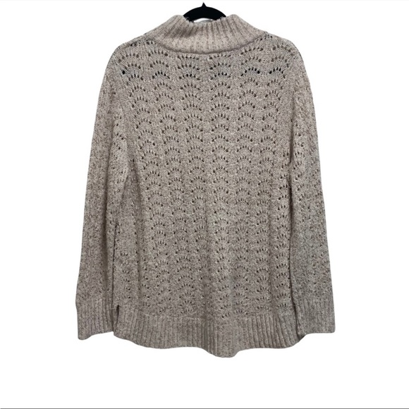 NEW NORDSTROM WIT & WISDOM Pointelle Metallic
Mock Neck Sweater Size Large - Picture 8 of 8